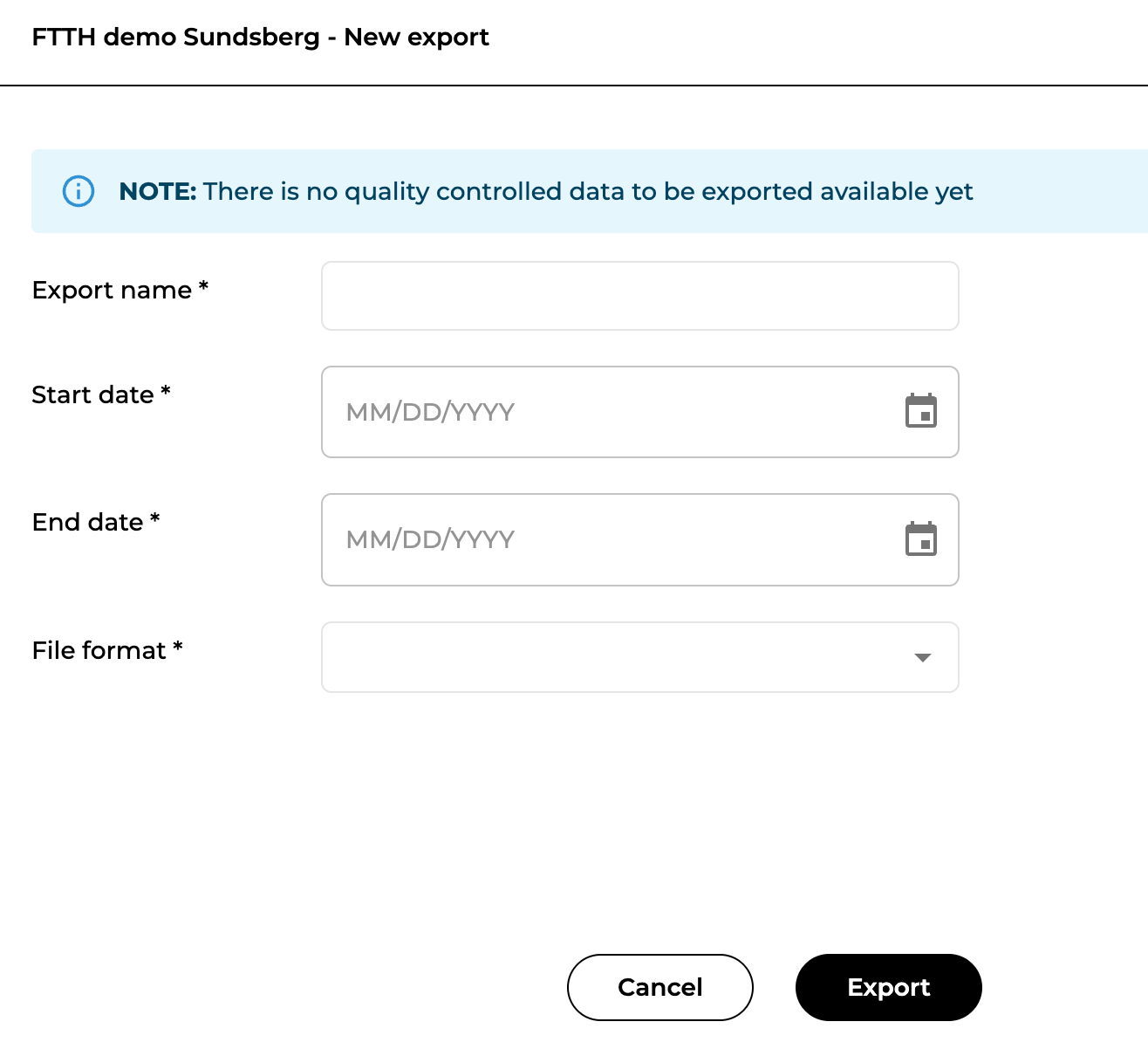 Export new GH