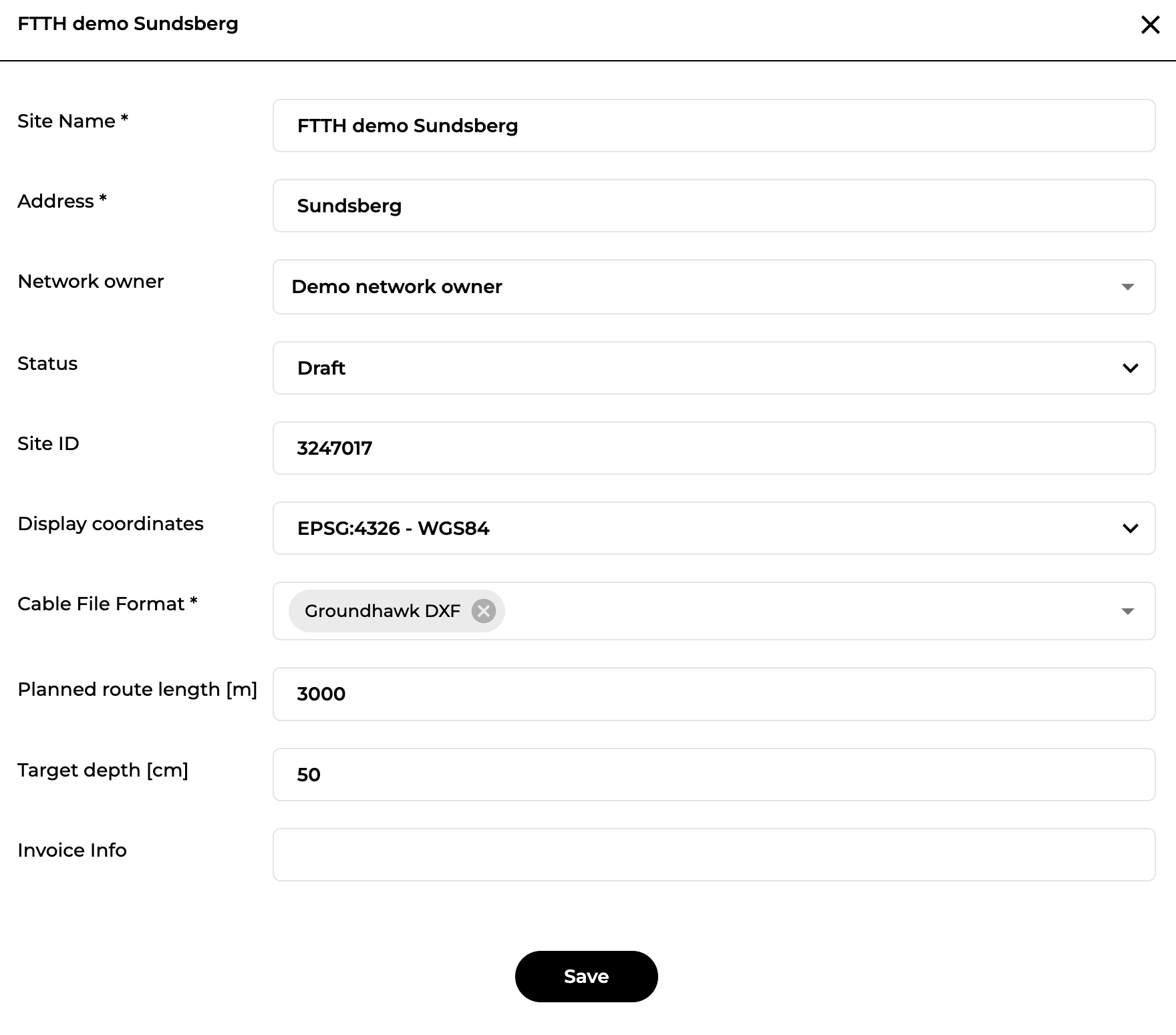 Info example GH