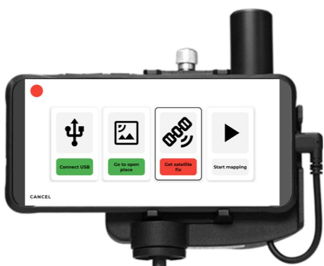UI GNSS menu