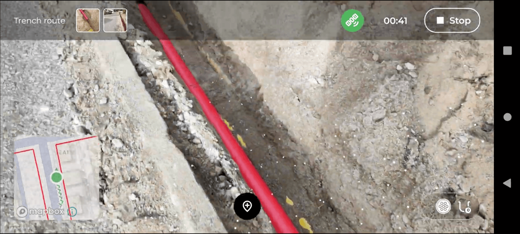 open trench