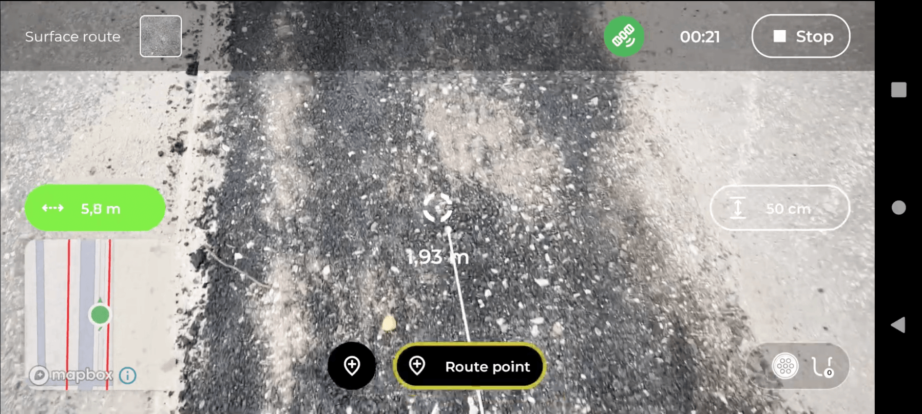surface route select point