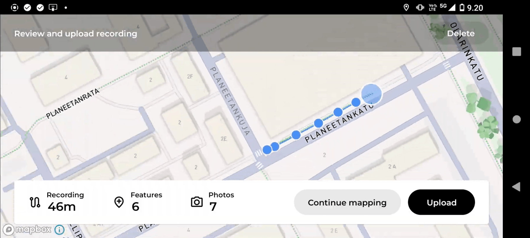 surface route upload